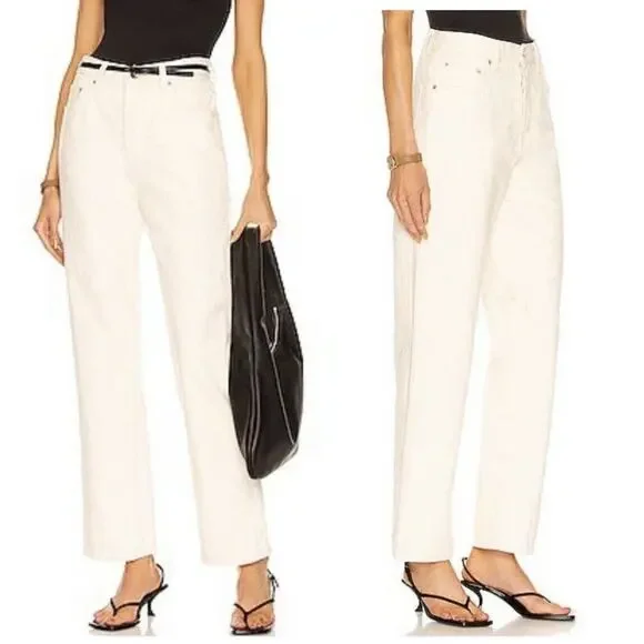 GRLFRND The Amanda Mid Rise Loose Boyfriend Jean in Venice Button Fly Baggy